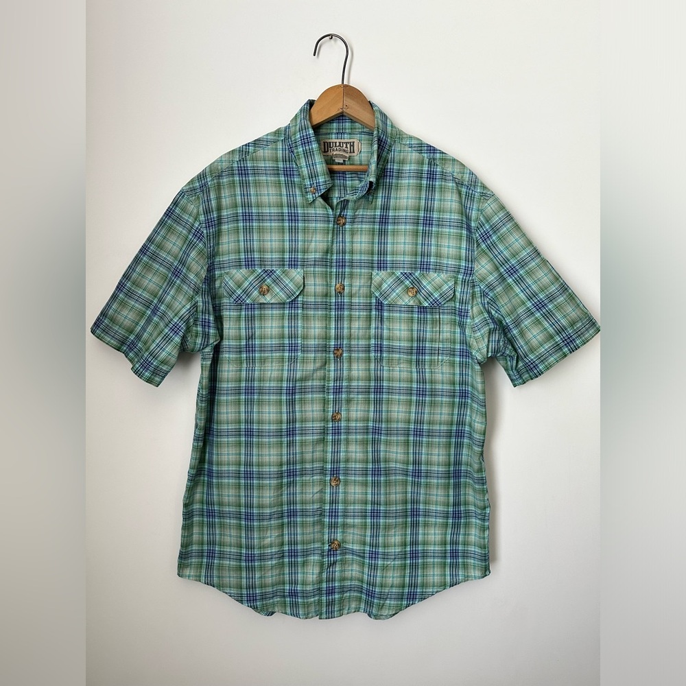 DULUTH Breezeshooter Breathable Short Sleeve Button Down Shirt Men’s Medium